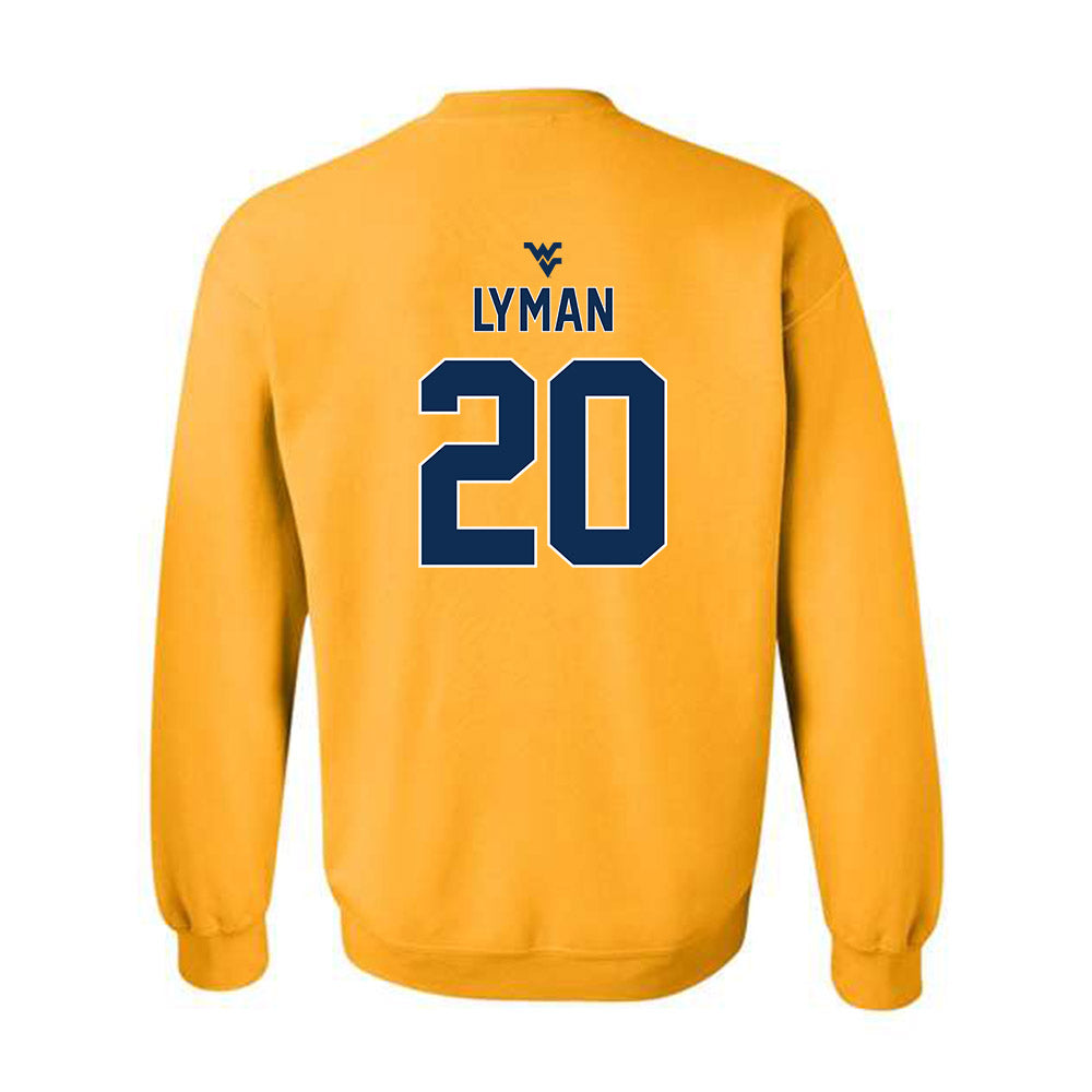 West Virginia - NCAA Baseball : Luke Lyman - Classic Shersey Crewneck Sweatshirt-1