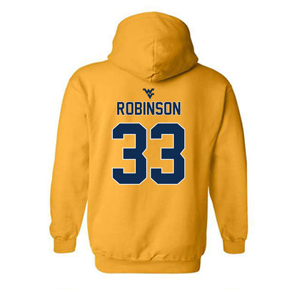 West Virginia - NCAA Baseball : Brayden Robinson - Classic Shersey Hooded Sweatshirt-1