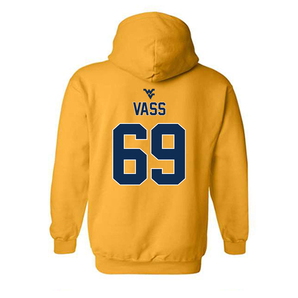 West Virginia - NCAA Football : Devin Vass - Classic Shersey Hooded Sweatshirt-1