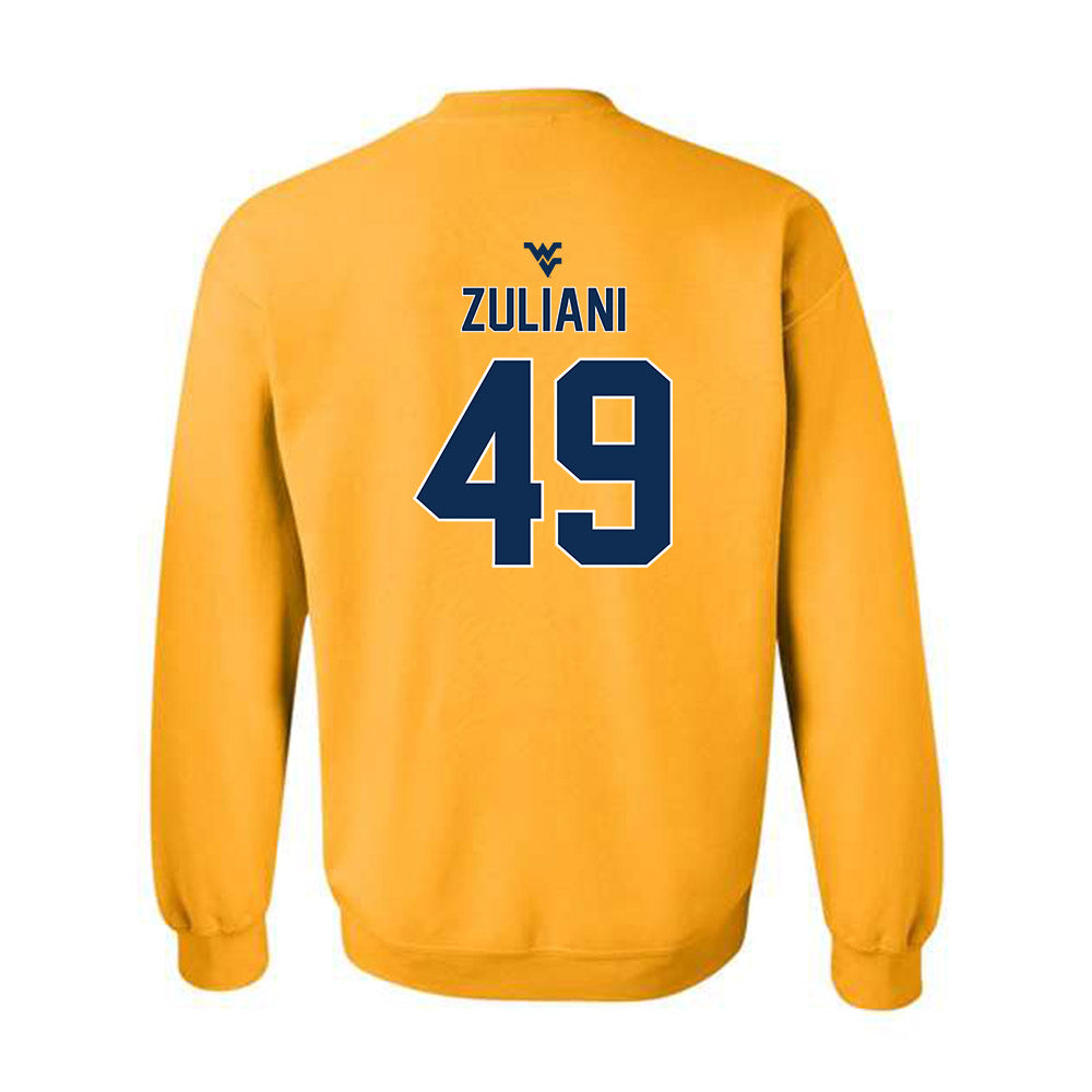 West Virginia - NCAA Football : Carter Zuliani - Classic Shersey Crewneck Sweatshirt-1
