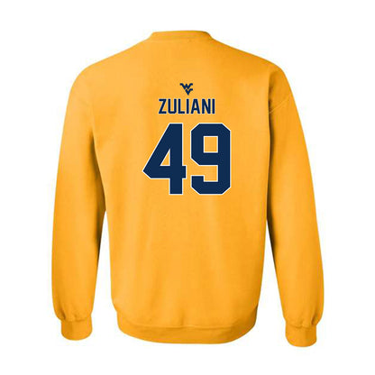 West Virginia - NCAA Football : Carter Zuliani - Classic Shersey Crewneck Sweatshirt-1