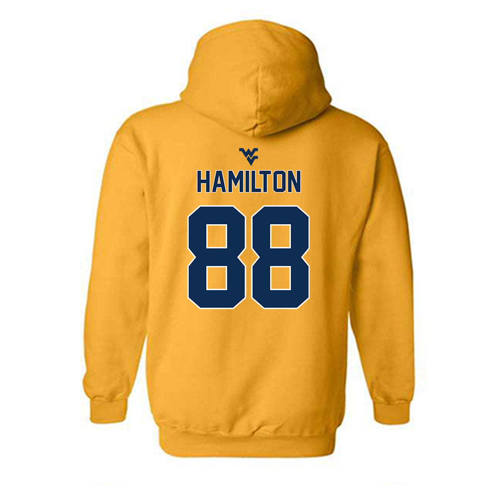 West Virginia - NCAA Football : Sam Hamilton - Classic Shersey Hooded Sweatshirt-1