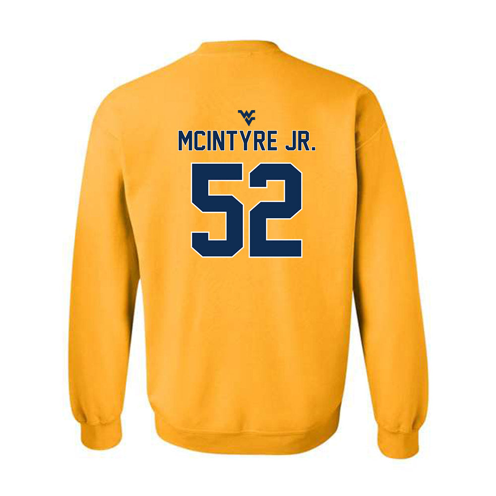 West Virginia - NCAA Football : Corey McIntyre Jr. - Classic Shersey Crewneck Sweatshirt-1