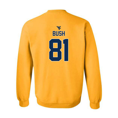 West Virginia - NCAA Football : Kade Bush - Classic Shersey Crewneck Sweatshirt-1