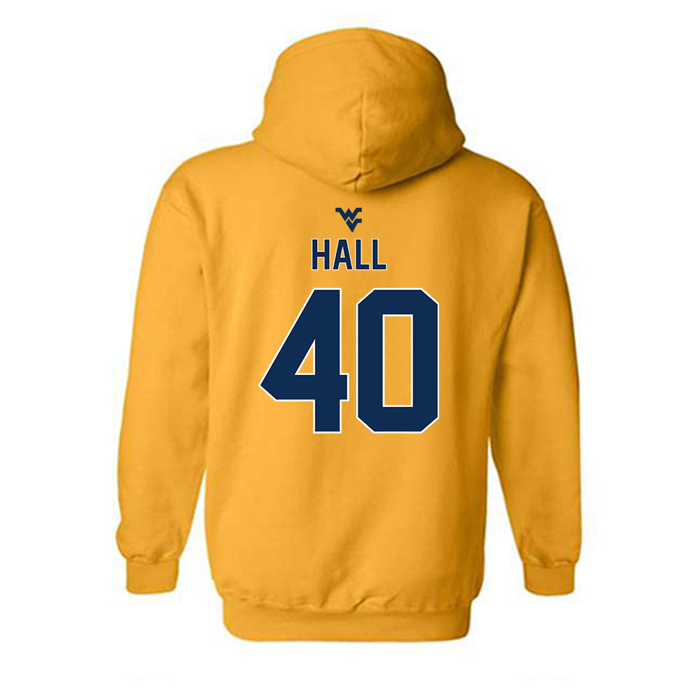 West Virginia - NCAA Football : Jason Hall - Classic Shersey Hooded Sweatshirt-1