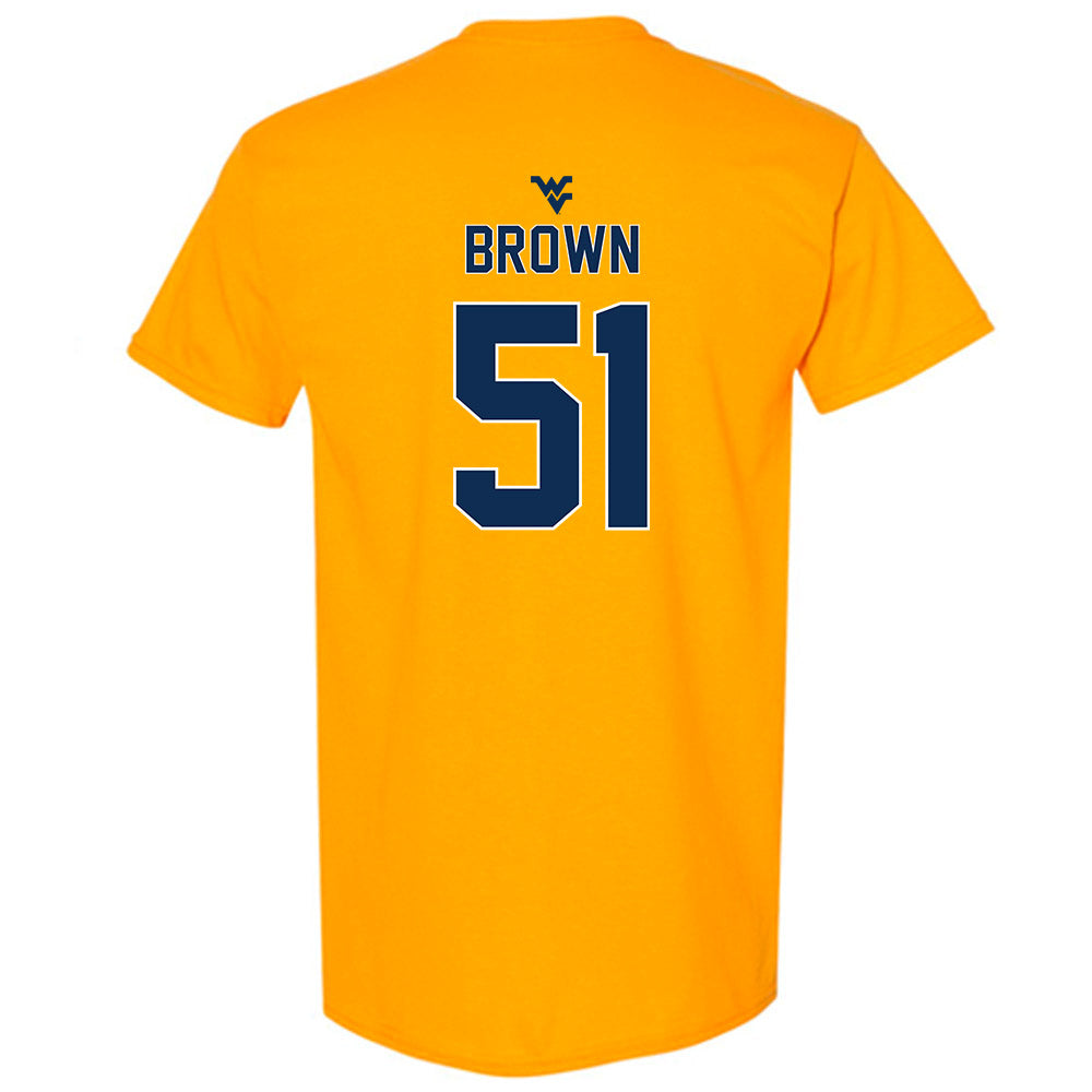 West Virginia - NCAA Football : Taylor Brown - Classic Shersey T-Shirt-1