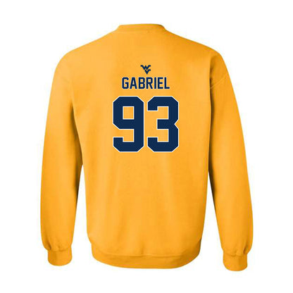 West Virginia - NCAA Football : Nate Gabriel - Classic Shersey Crewneck Sweatshirt-1