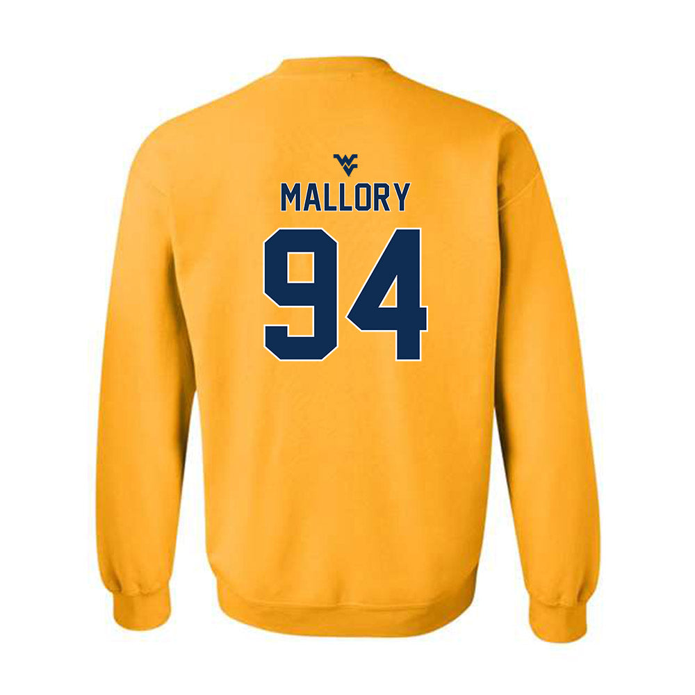 West Virginia - NCAA Football : Cam Mallory - Classic Shersey Crewneck Sweatshirt-1