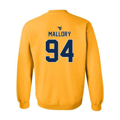 West Virginia - NCAA Football : Cam Mallory - Classic Shersey Crewneck Sweatshirt-1