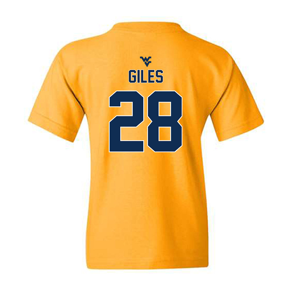 West Virginia - NCAA Football : Rickey Giles - Classic Shersey Youth T-Shirt-1