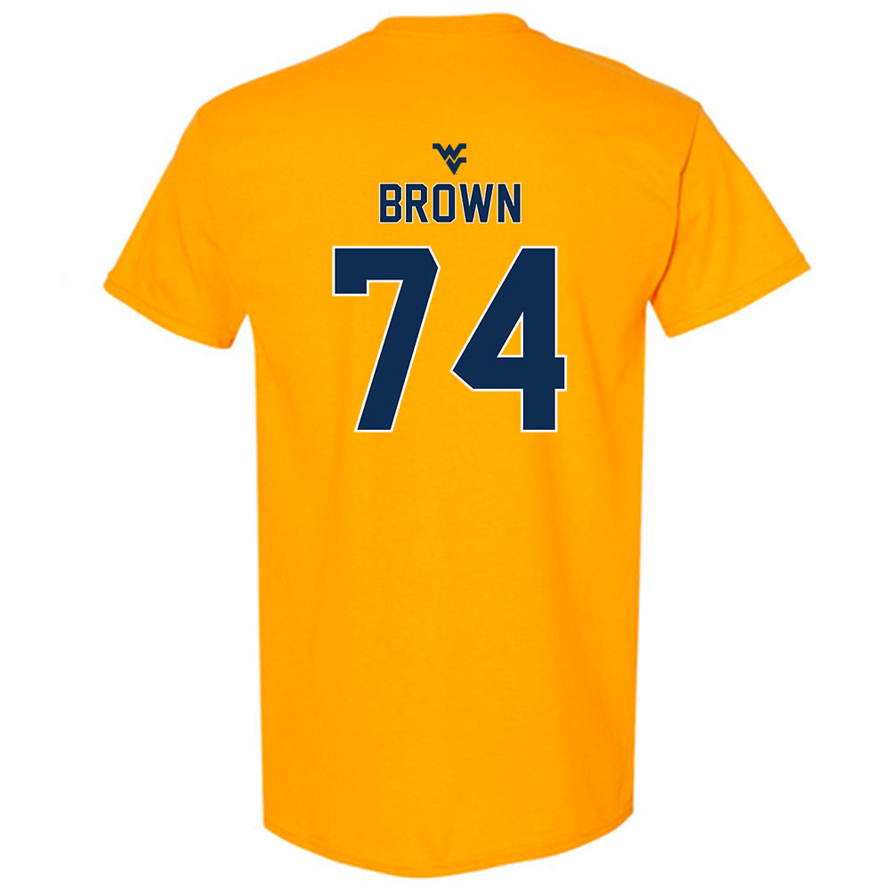 West Virginia - NCAA Football : Kevin Brown - Classic Shersey T-Shirt-1