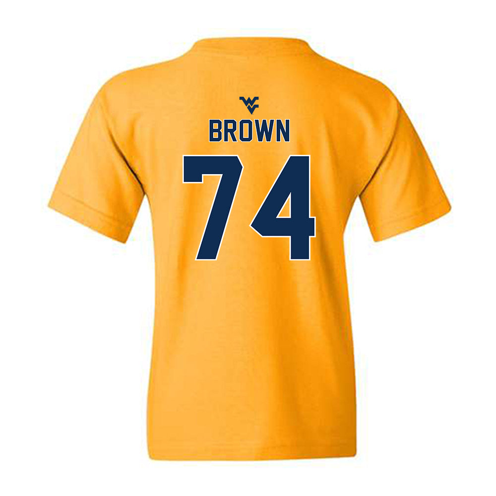 West Virginia - NCAA Football : Kevin Brown - Classic Shersey Youth T-Shirt-1