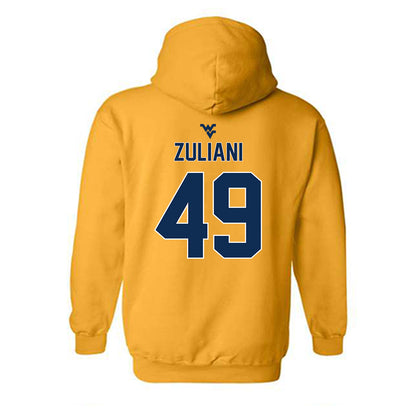 West Virginia - NCAA Football : Carter Zuliani - Classic Shersey Hooded Sweatshirt-1