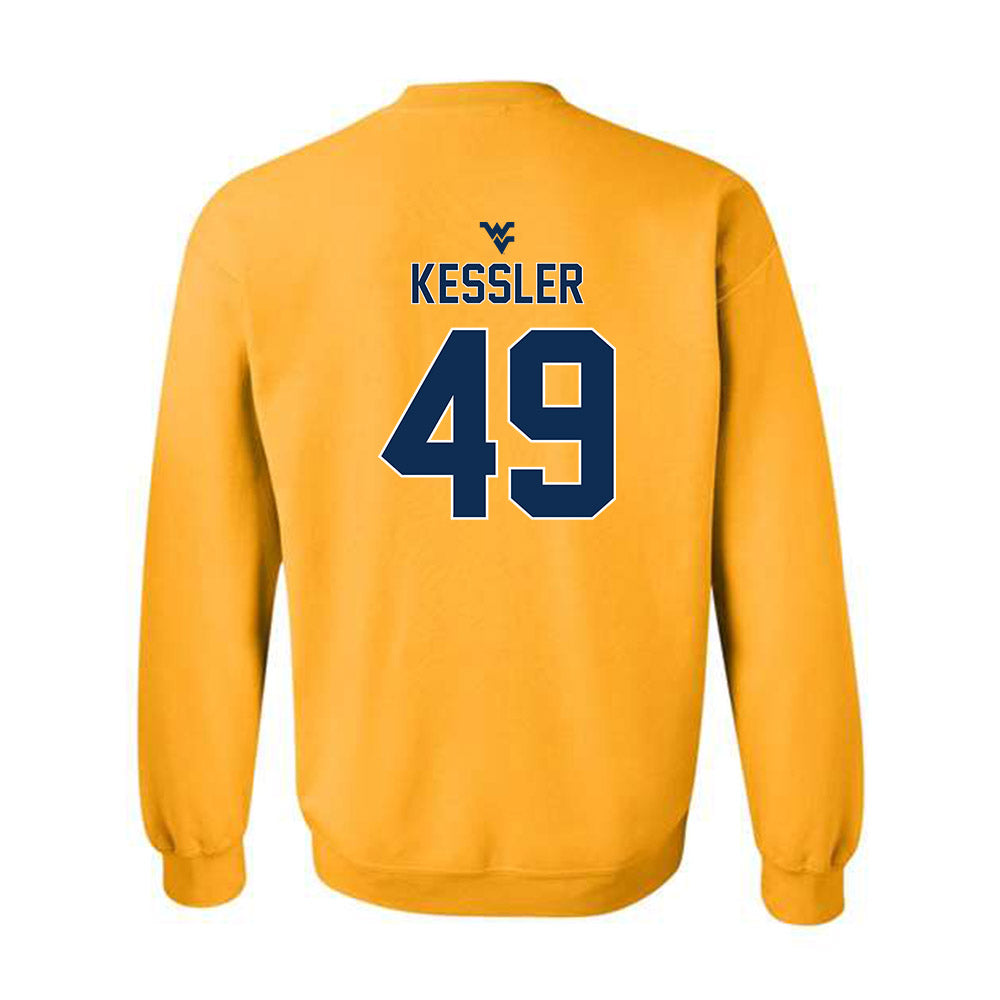 West Virginia - NCAA Football : Carter Kessler - Classic Shersey Crewneck Sweatshirt-1