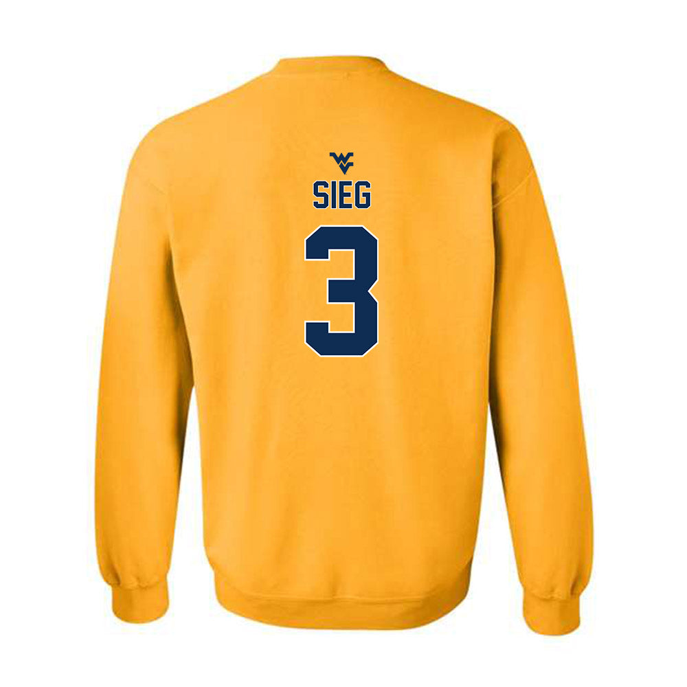 West Virginia - NCAA Football : Matt Sieg - Classic Shersey Crewneck Sweatshirt-1