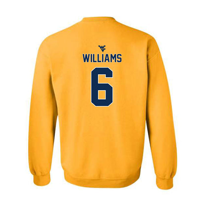 West Virginia - NCAA Football : DaMare Williams - Classic Shersey Crewneck Sweatshirt-1