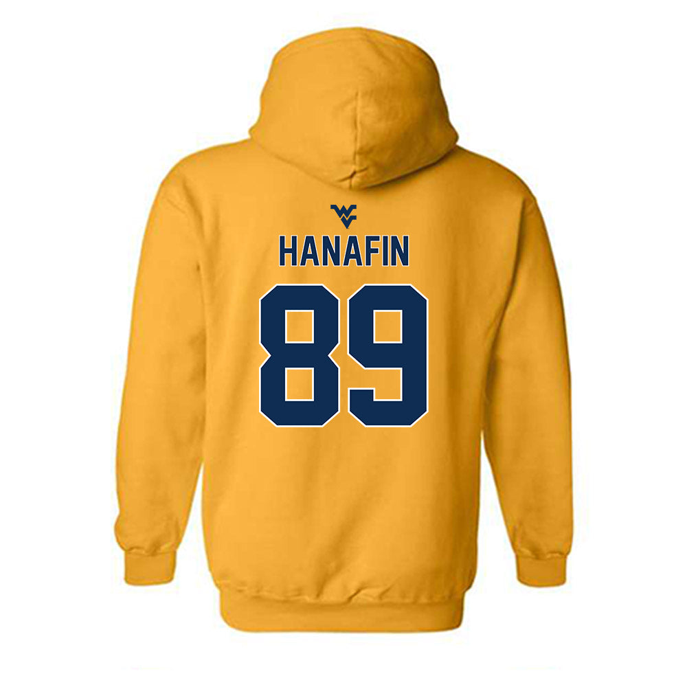 West Virginia - NCAA Football : Charlie Hanafin - Classic Shersey Hooded Sweatshirt-1
