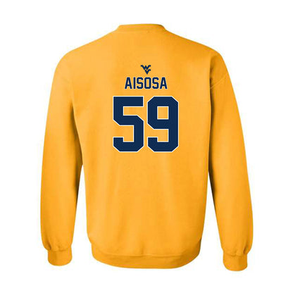 West Virginia - NCAA Football : Josh Aisosa - Classic Shersey Crewneck Sweatshirt-1