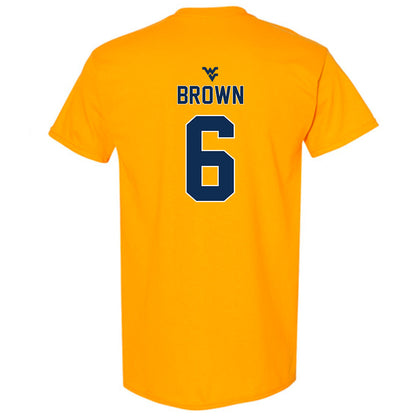 West Virginia - NCAA Football : Max Brown - Classic Shersey T-Shirt-1