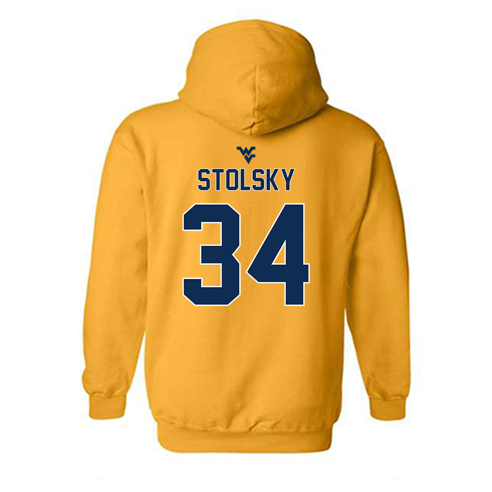 West Virginia - NCAA Football : Tyler Stolsky - Classic Shersey Hooded Sweatshirt-1