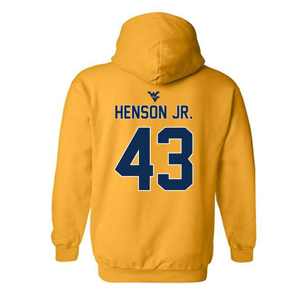 West Virginia - NCAA Football : Kj Henson Jr. - Classic Shersey Hooded Sweatshirt-1