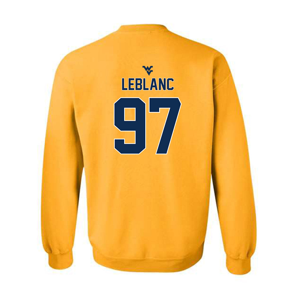 West Virginia - NCAA Football : Will LeBlanc - Classic Shersey Crewneck Sweatshirt-1