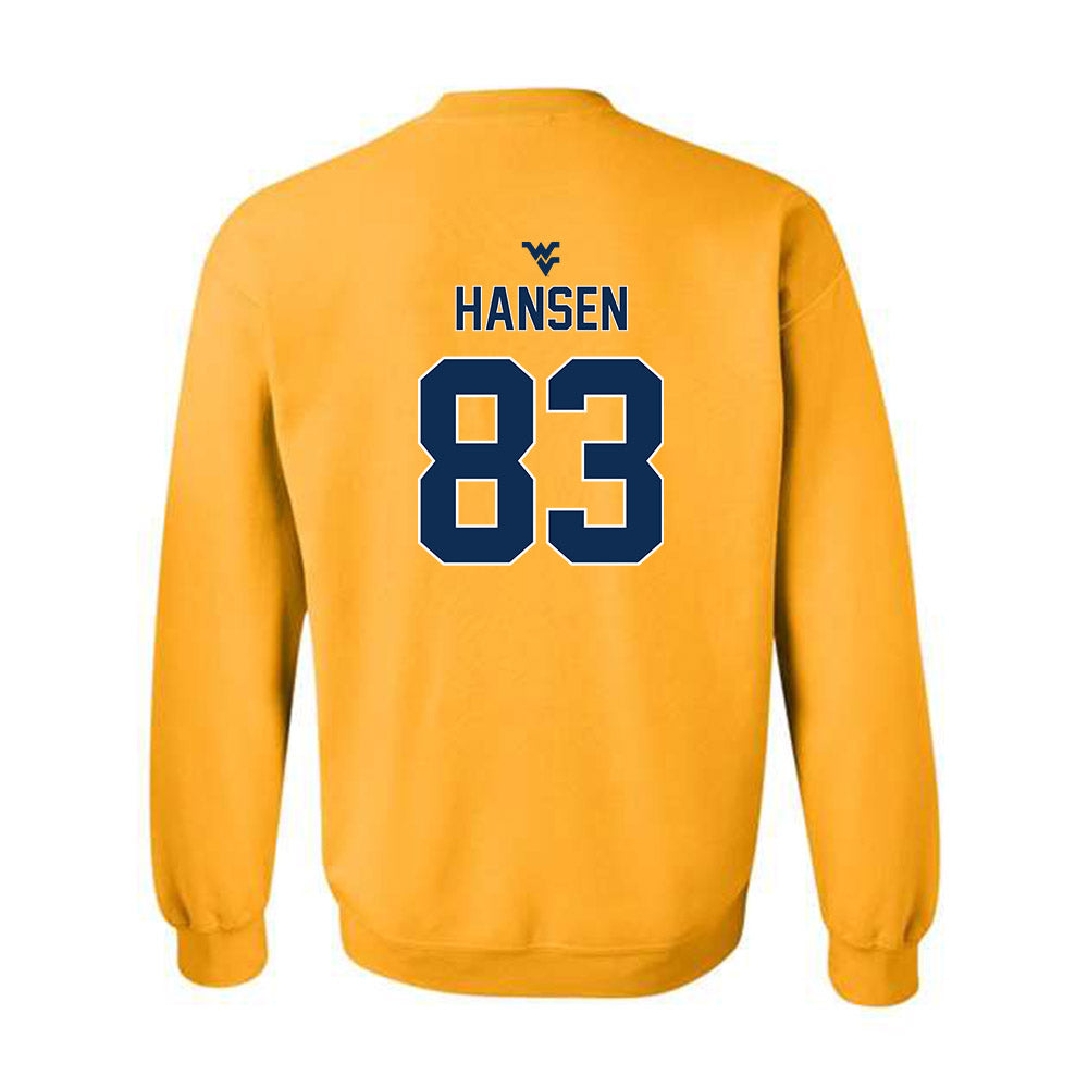 West Virginia - NCAA Football : Bryan Hansen - Classic Shersey Crewneck Sweatshirt-1
