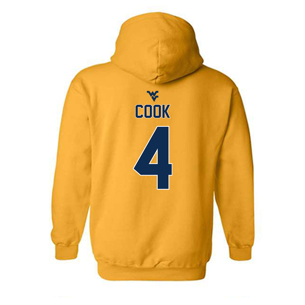 West Virginia - NCAA Football : Cameron Cook - Classic Shersey Hooded Sweatshirt-1