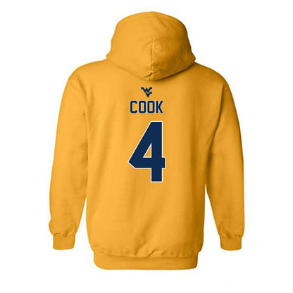 West Virginia - NCAA Football : Cameron Cook - Classic Shersey Hooded Sweatshirt-1