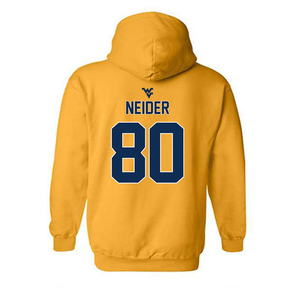 West Virginia - NCAA Football : John Neider - Classic Shersey Hooded Sweatshirt-1