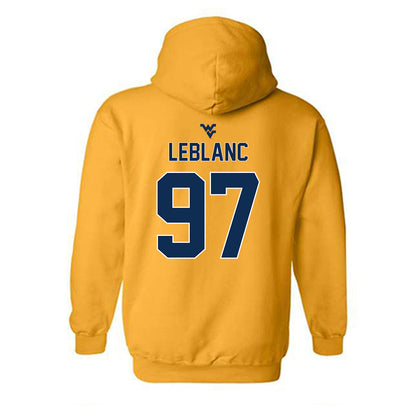 West Virginia - NCAA Football : Will LeBlanc - Classic Shersey Hooded Sweatshirt-1