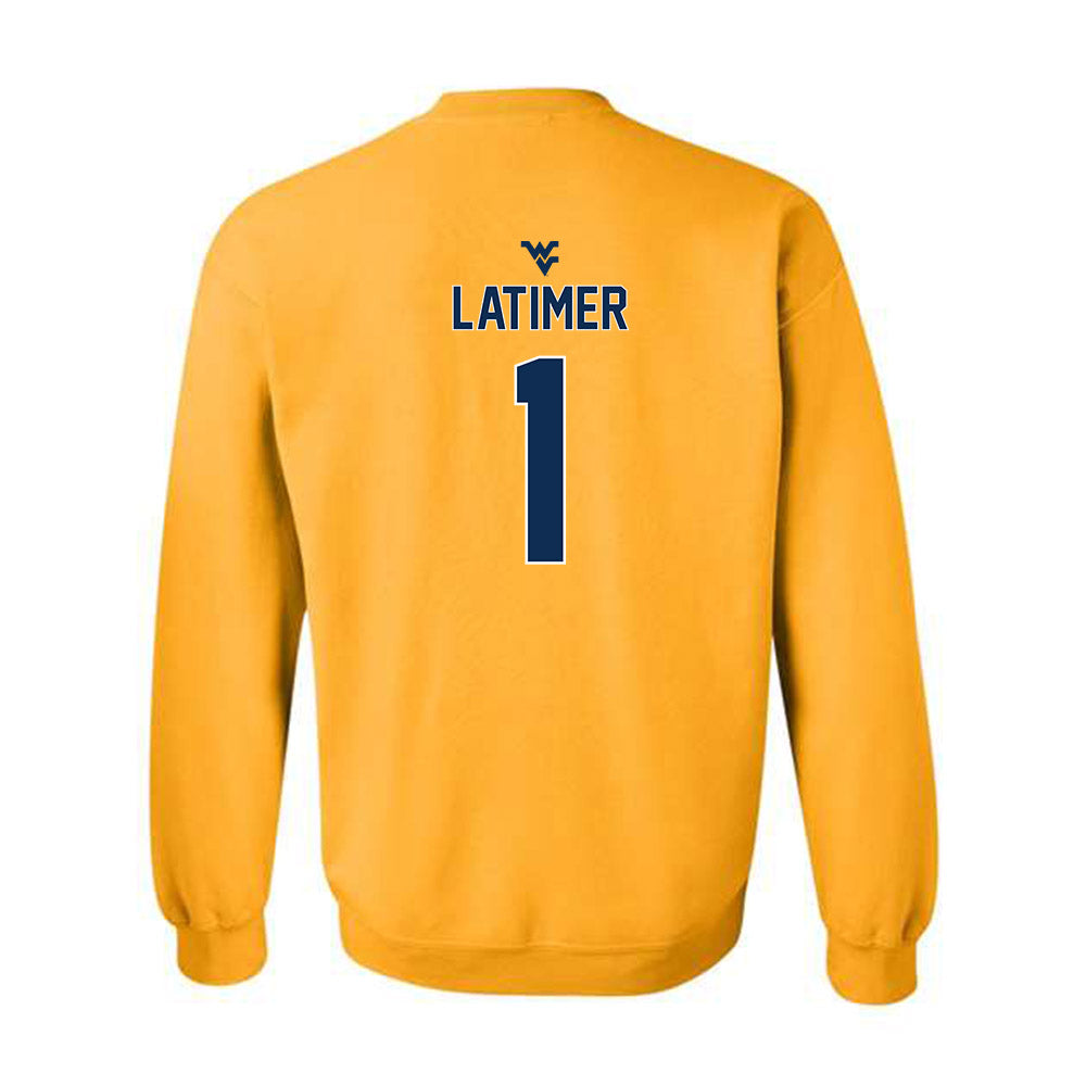 West Virginia - NCAA Football : Amari Latimer - Classic Shersey Crewneck Sweatshirt-1