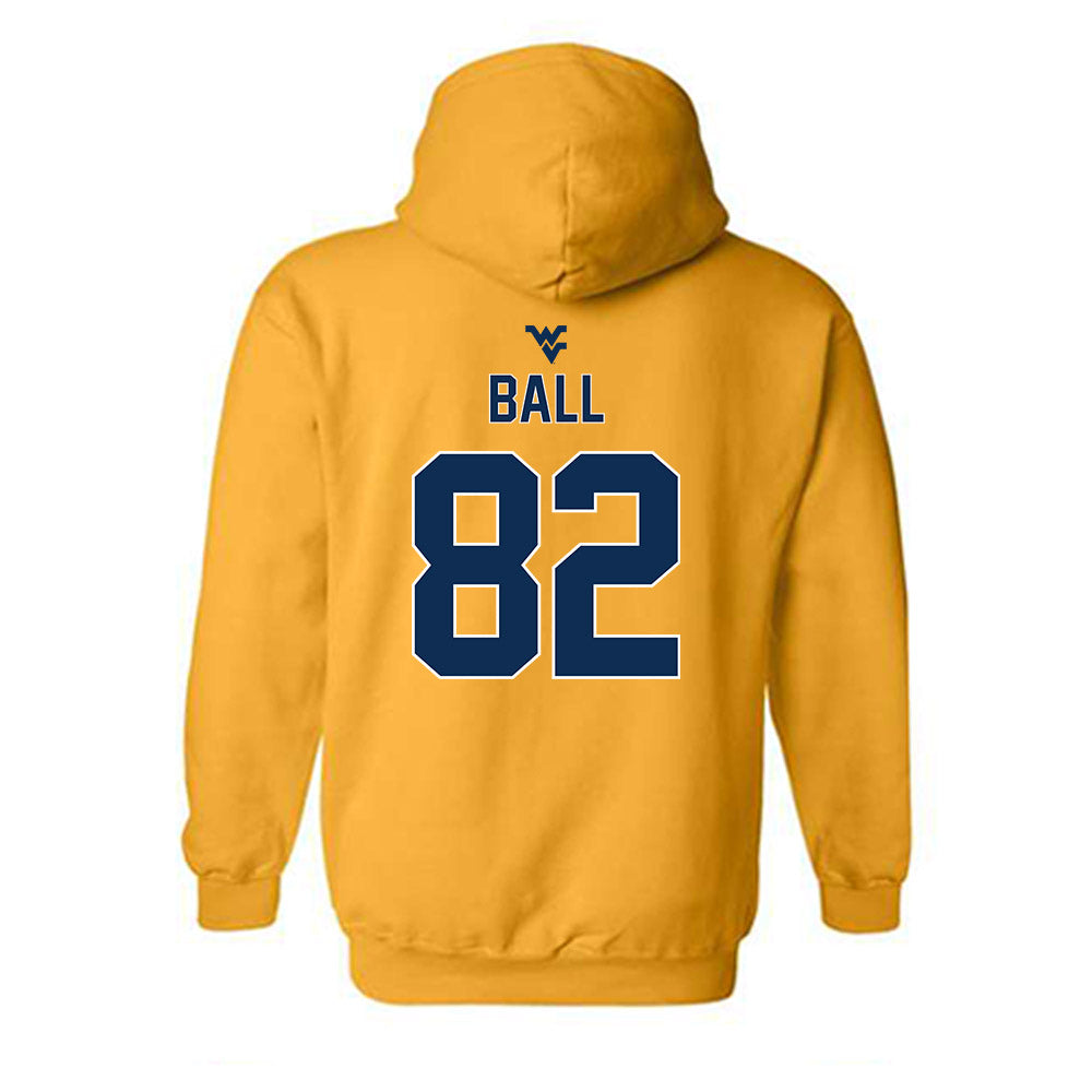 West Virginia - NCAA Football : Cam Ball - Classic Shersey Hooded Sweatshirt-1