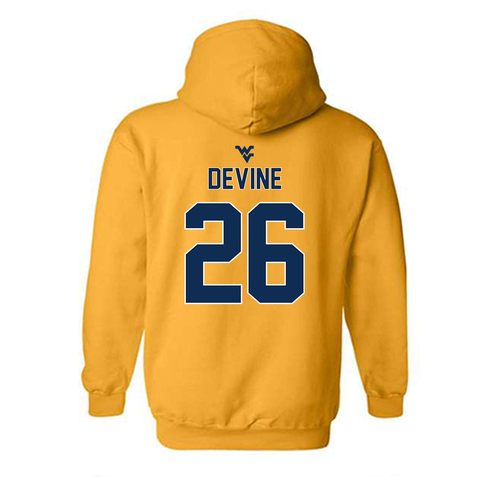 West Virginia - NCAA Football : Andre Devine - Classic Shersey Hooded Sweatshirt-1