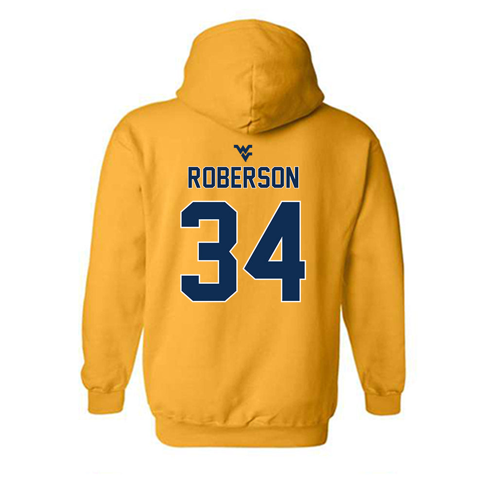 West Virginia - NCAA Football : Tim Roberson - Classic Shersey Hooded Sweatshirt-1