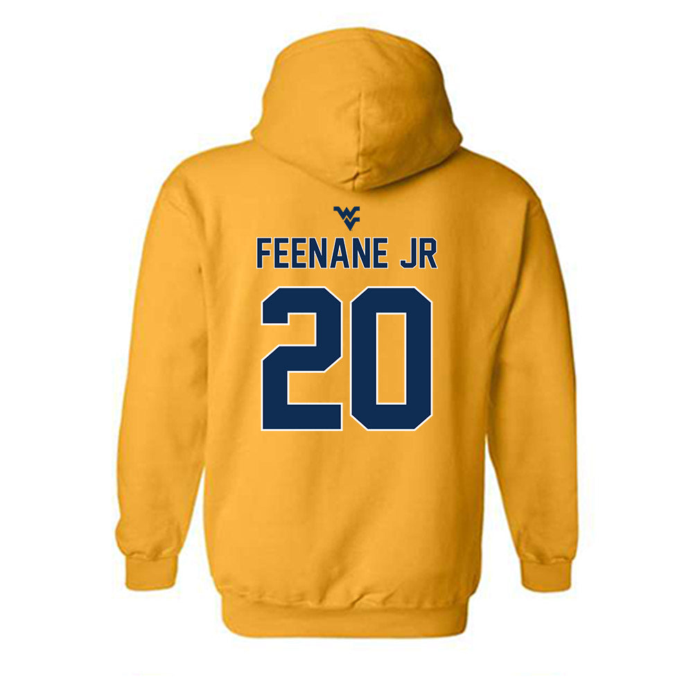 West Virginia - NCAA Men's Basketball : Michael Feenane Jr - Classic Shersey Hooded Sweatshirt-1