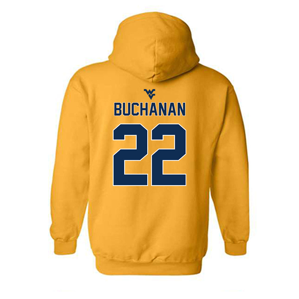 West Virginia - NCAA Men's Basketball : Javan Buchanan - Classic Shersey Hooded Sweatshirt-1