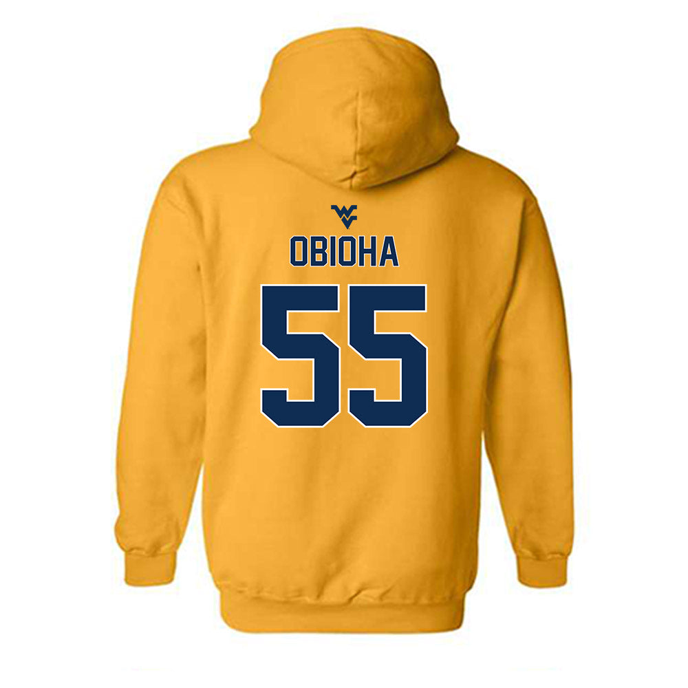 West Virginia - NCAA Men's Basketball : Harlan obioha - Classic Shersey Hooded Sweatshirt-1