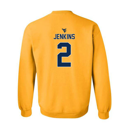 West Virginia - NCAA Men's Basketball : Amir Jenkins - Classic Shersey Crewneck Sweatshirt-1