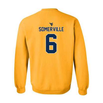 West Virginia - NCAA Men's Basketball : Martin Somerville - Classic Shersey Crewneck Sweatshirt-1