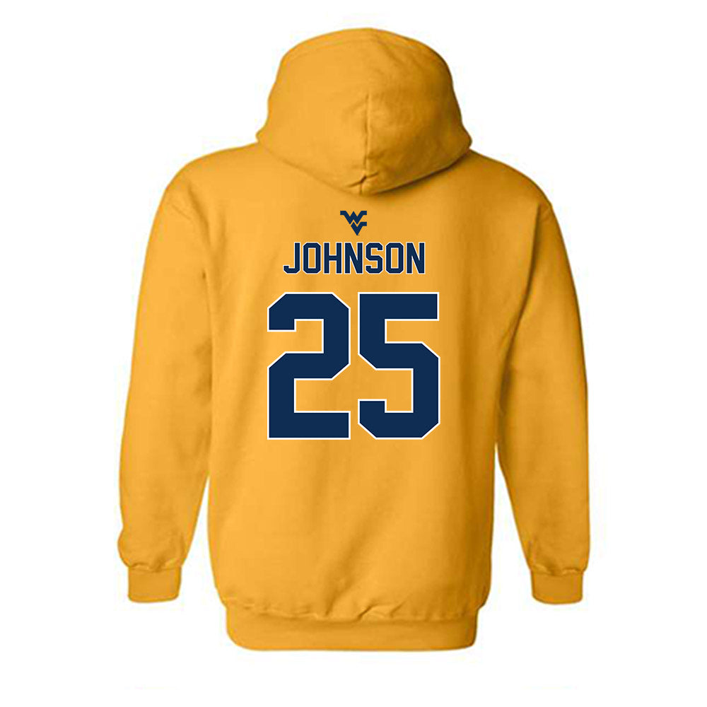 West Virginia - NCAA Women's Basketball : Loghan Johnson - Classic Shersey Hooded Sweatshirt-1