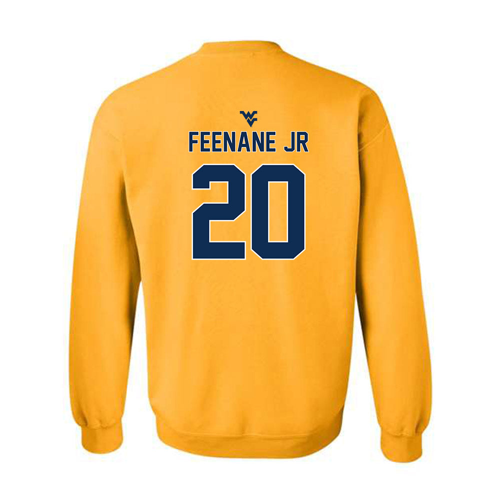 West Virginia - NCAA Men's Basketball : Michael Feenane Jr - Classic Shersey Crewneck Sweatshirt-1