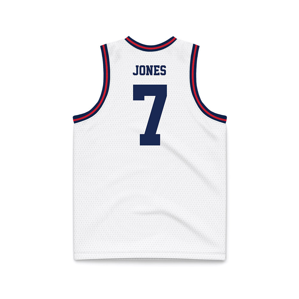 Dayton - NCAA Men's Basketball : Keonte Jones - White Basketball Jersey-1