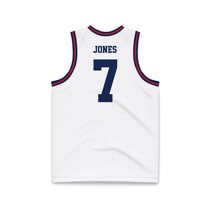 Dayton - NCAA Men's Basketball : Keonte Jones - White Basketball Jersey-1
