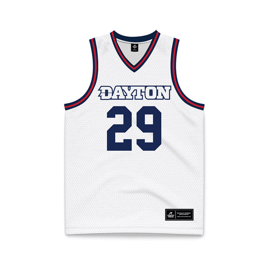 Dayton - NCAA Men's Basketball : Amael LEtang - White Basketball Jersey-0