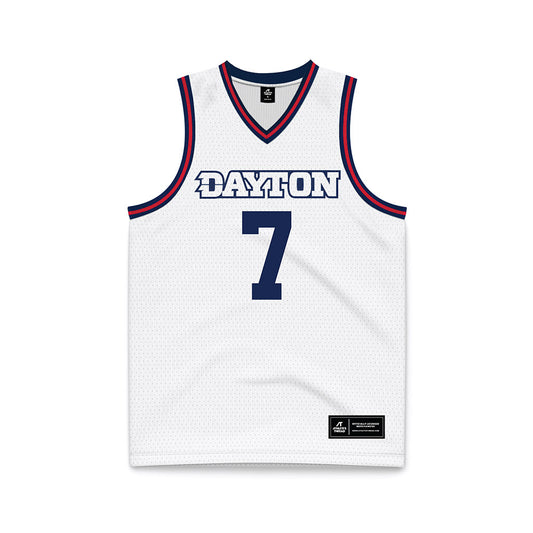 Dayton - NCAA Men's Basketball : Keonte Jones - White Basketball Jersey-0