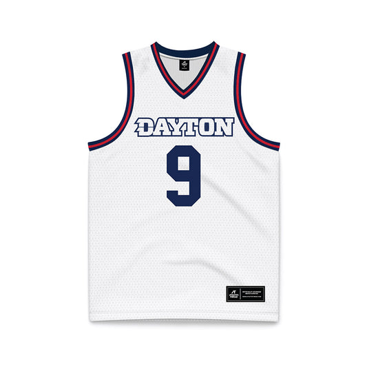 Dayton - NCAA Men's Basketball : Jalen Haynes - White Basketball Jersey-0