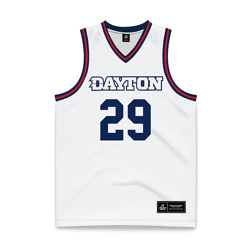 Dayton - NCAA Men's Basketball : Amael L'Etang - White Basketball Jersey-0
