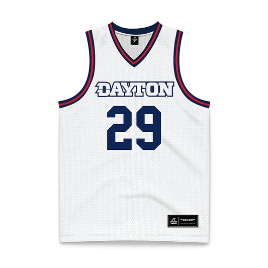 Dayton - NCAA Men's Basketball : Amael L'Etang - White Basketball Jersey-0