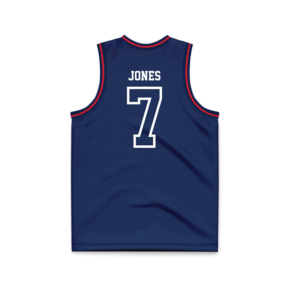 Dayton - NCAA Men's Basketball : Keonte Jones - Navy Basketball Jersey-1